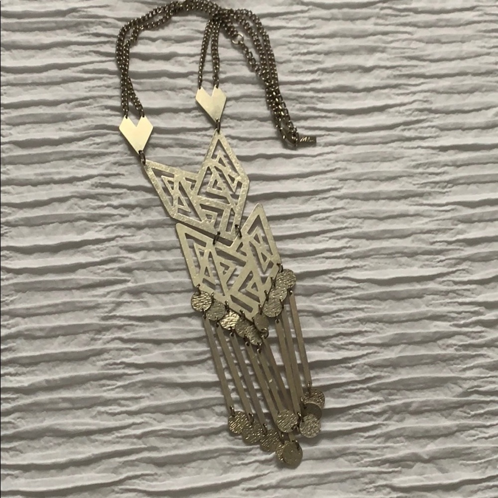 Silver tribal necklace